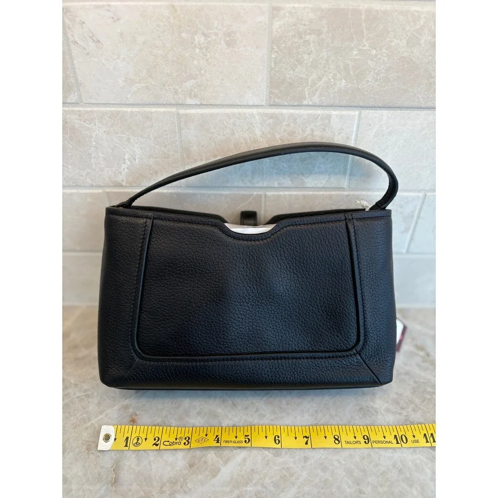 Radley London Hazelbury Park Satchel  Black Pebble Leather Satchel.